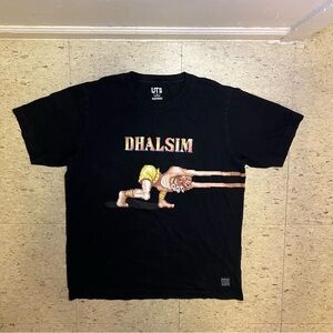 Uniqlo UT x Capcom Street Fighter Dhalsim Graphic Tee T-Shirt Mens Medium Black